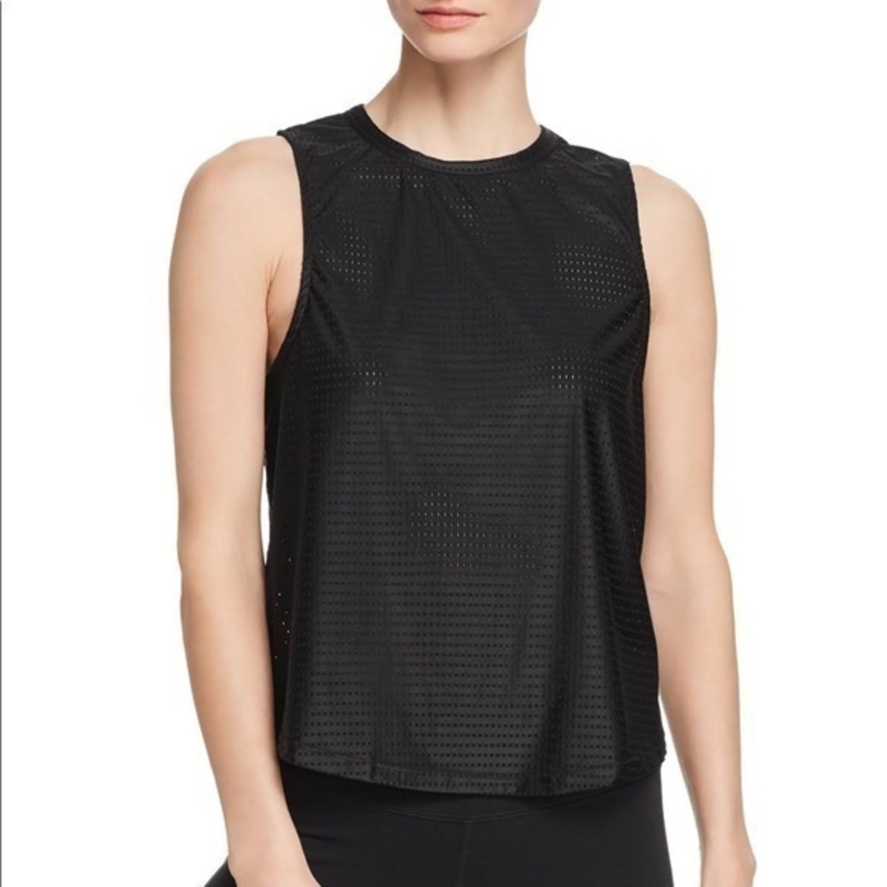AQUA ATHLETIC WOMENS MESH TWIST BACK TANK TOP